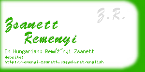 zsanett remenyi business card